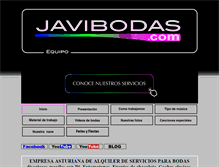 Tablet Screenshot of javibodas.com